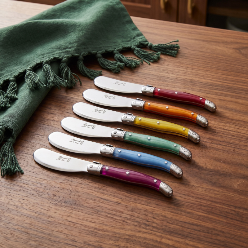 Laguiole 12 Piece Mini Spreader Set, Rainbow