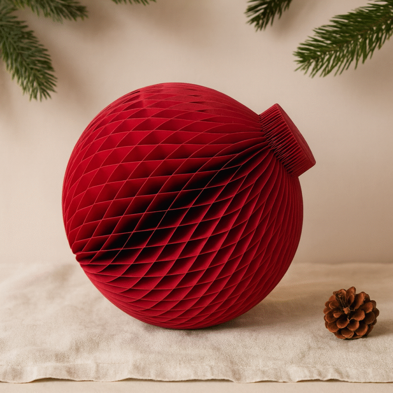 Ornement Jumbo en papier recyclé pamplemousse