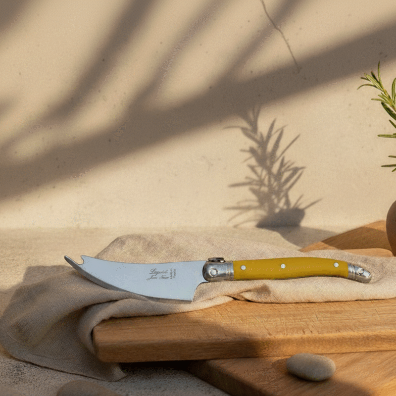 Laguiole Pronged Knife, Yellow