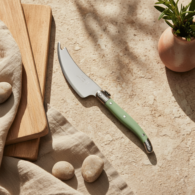 Laguiole Pronged Knife, Green