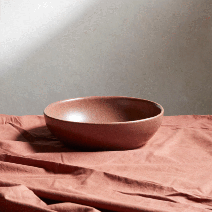 Gaia Large Bowl, Mahogany