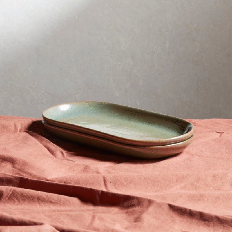 Gaia Large Platter, Celadon