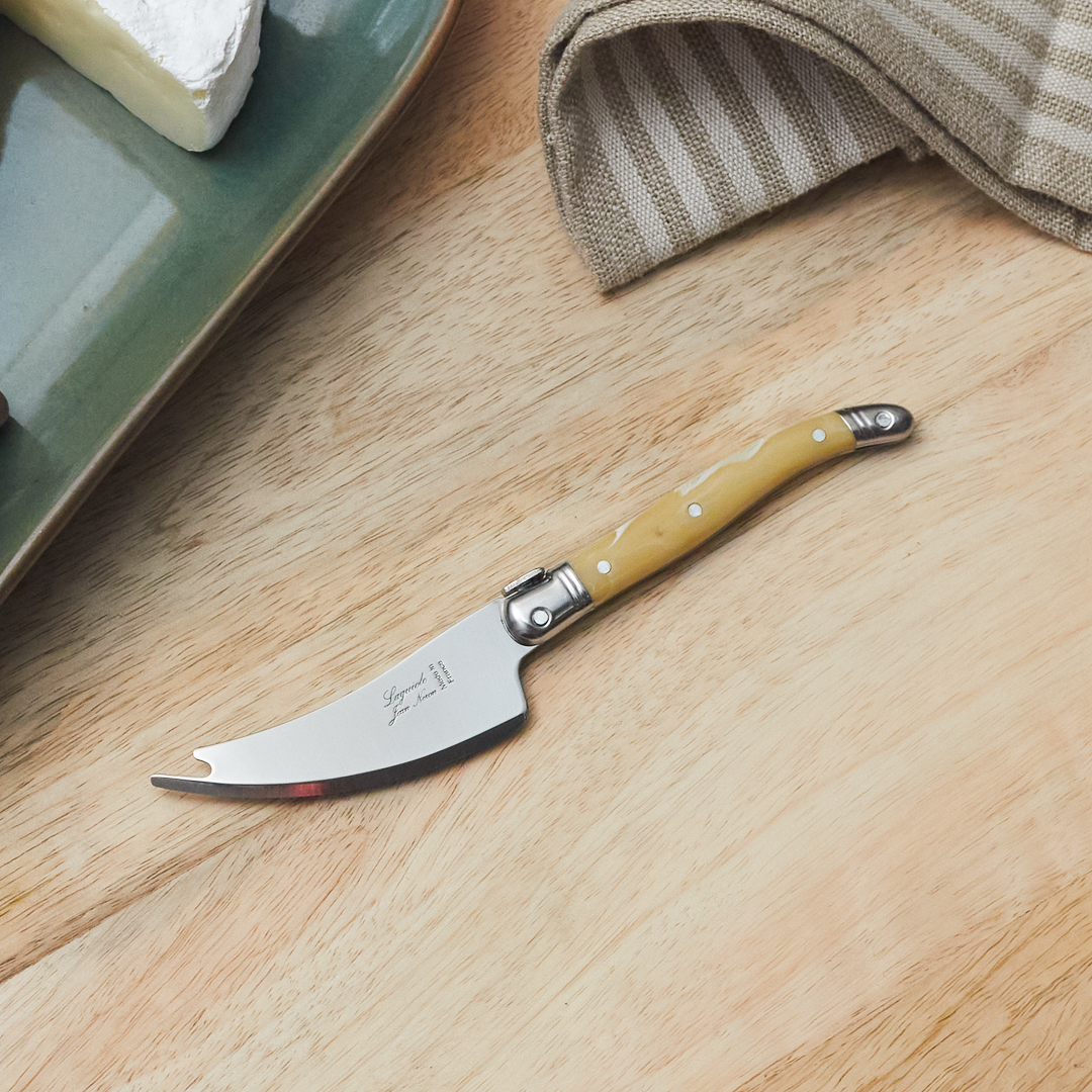 Laguiole Pronged Knife, Pale Horn