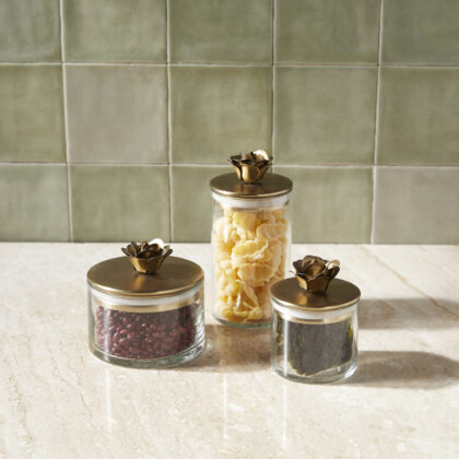 Rose Botanical Canister, Set of 3