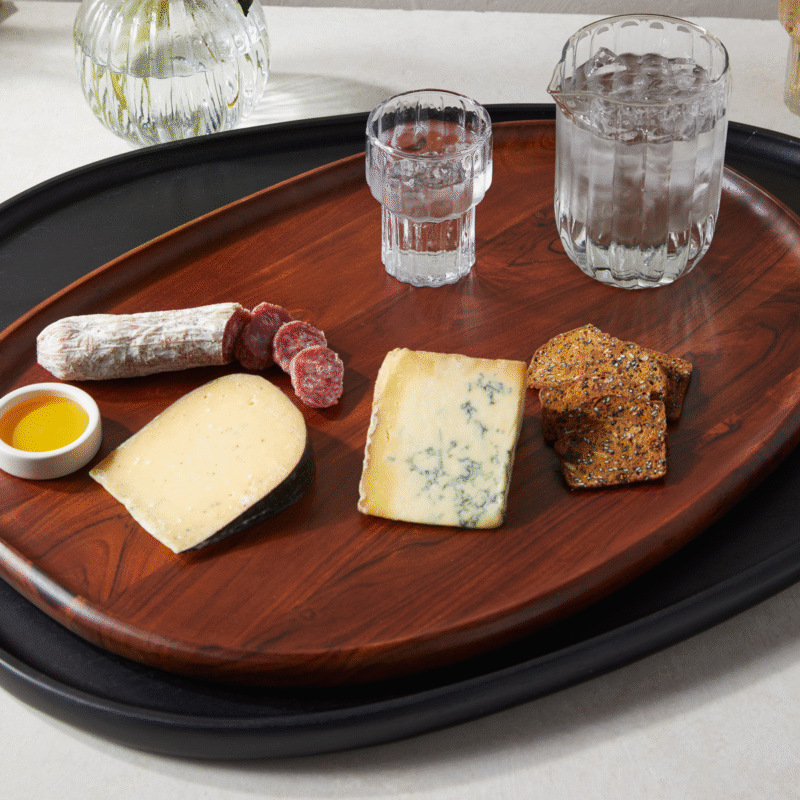 Talo Medium Acacia Tray, Walnut - Image 3