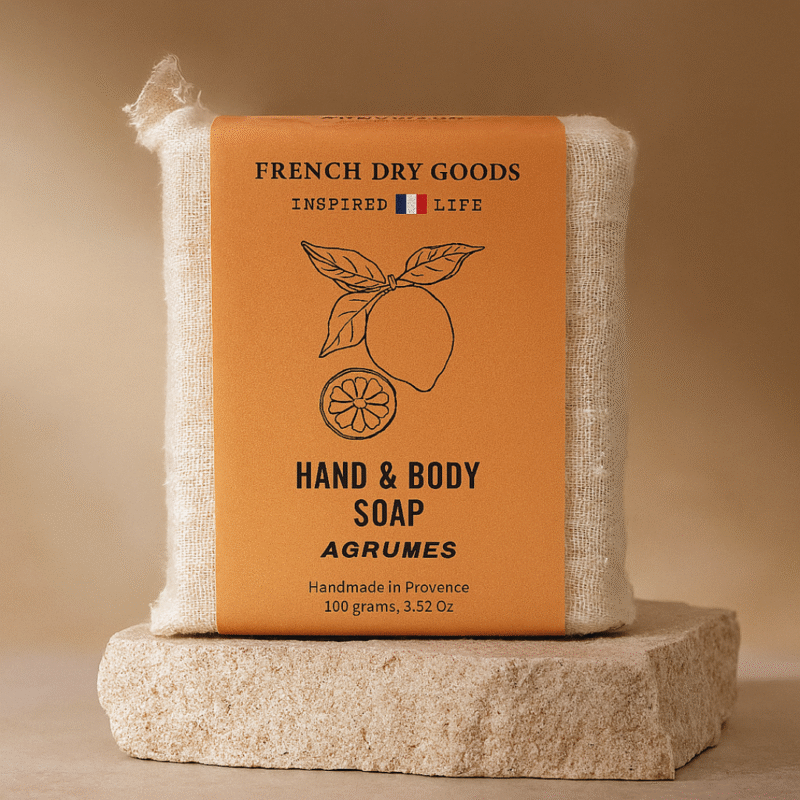French Dry Goods Savon pour les mains et le corps Lot de 10, Agrumes