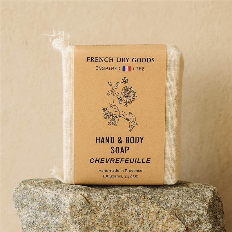 Savon pour le corps et les mains de French Dry Goods, lot de 10, Chevrefeuille
