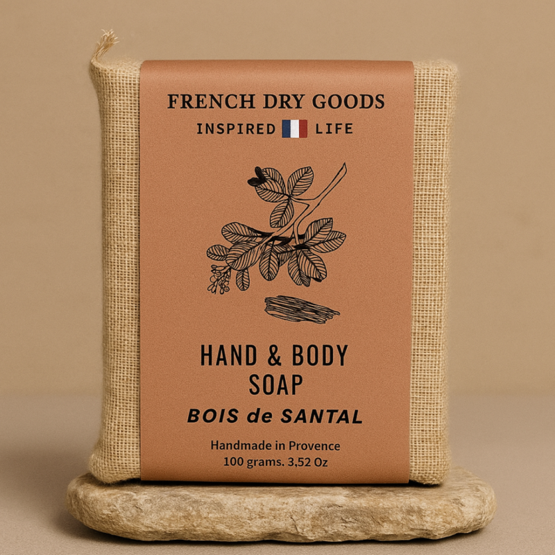 French Dry Goods Hand & Body Soap Set of 10, Bois de Santal