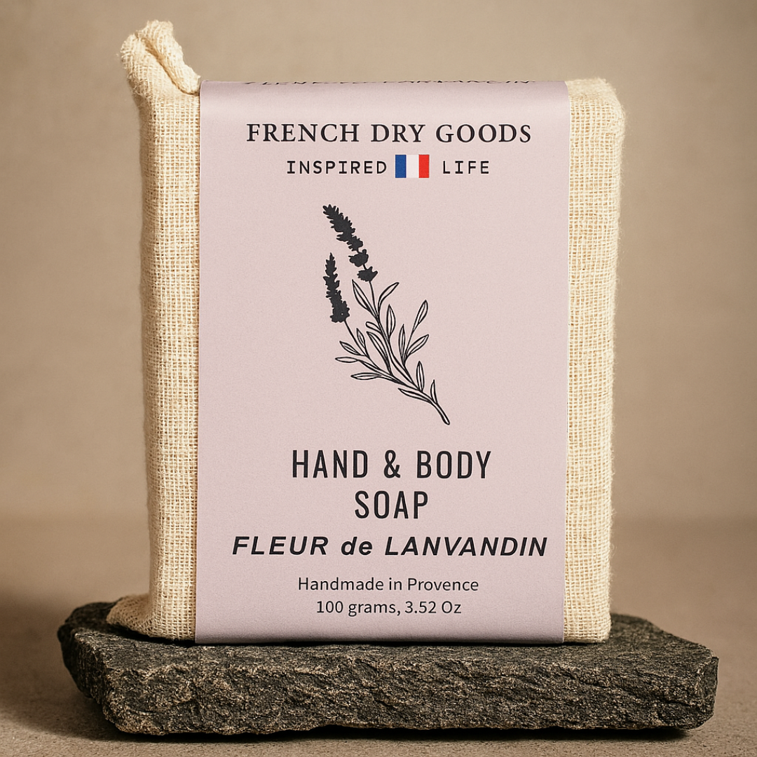 French Dry Goods Hand & Body Soap Set of 10, Fleur de Lanvandin