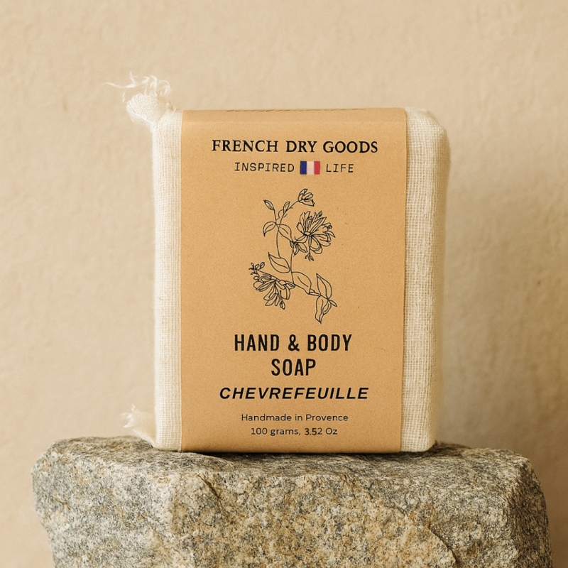 French Dry Goods Hand & Body Soap Set of 10, Chevrefeuille