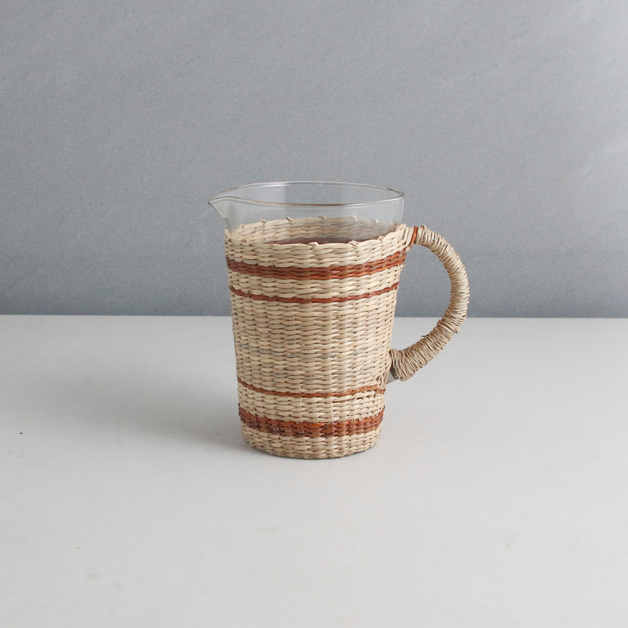 Seagrass Brown Striped Pitcher