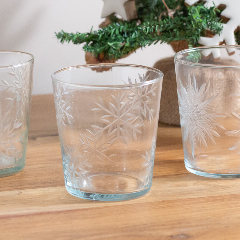 Gobelets à flocons de neige, lot de 4