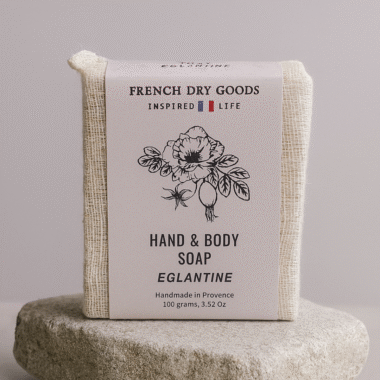 French Dry Goods Savon pour les mains et le corps Set de 10, Eglantine