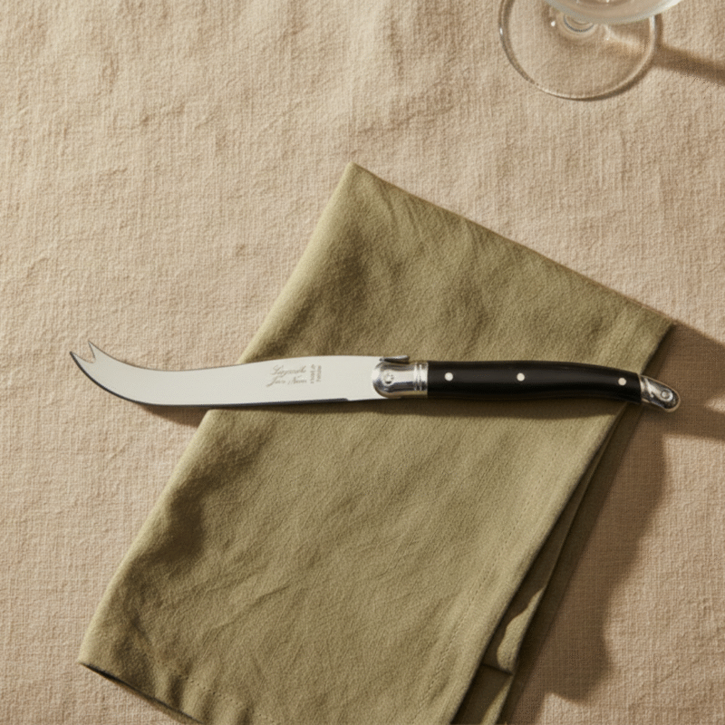 Laguiole Large Forktipped Cheese Platine - Black