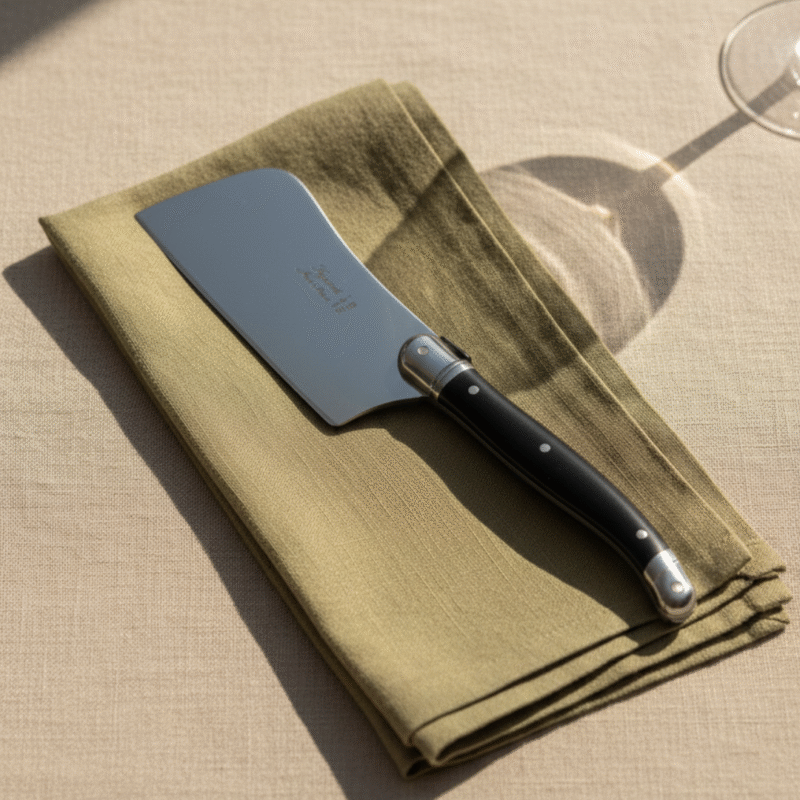 Laguiole Large Cheese Cutter Platine - Black