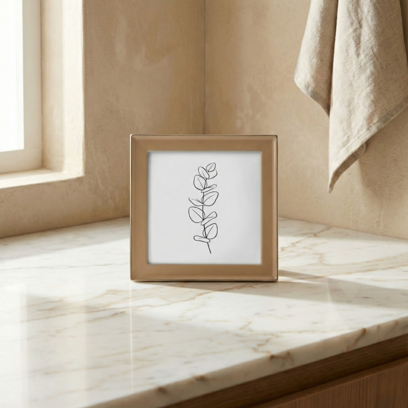 Elyra 4x4 Enamel Frame, Blush