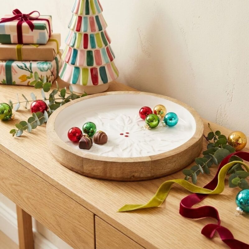 Mango Enamel Tray, Set of 2