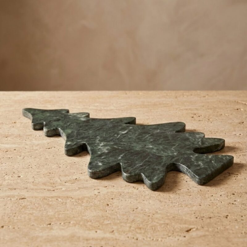 Tree Shaped Board, Green Marble