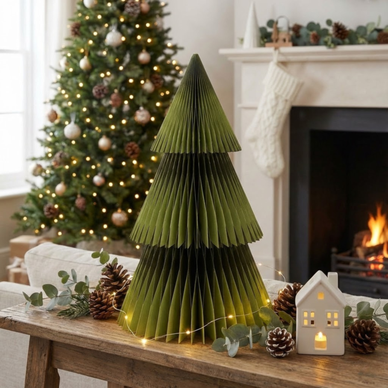 Accordion Tonal Paper Tree, 20" Emerald