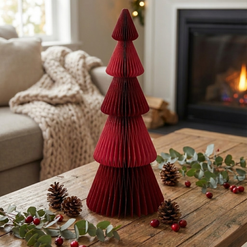 Accordion Tonal Paper Tree, Ruby