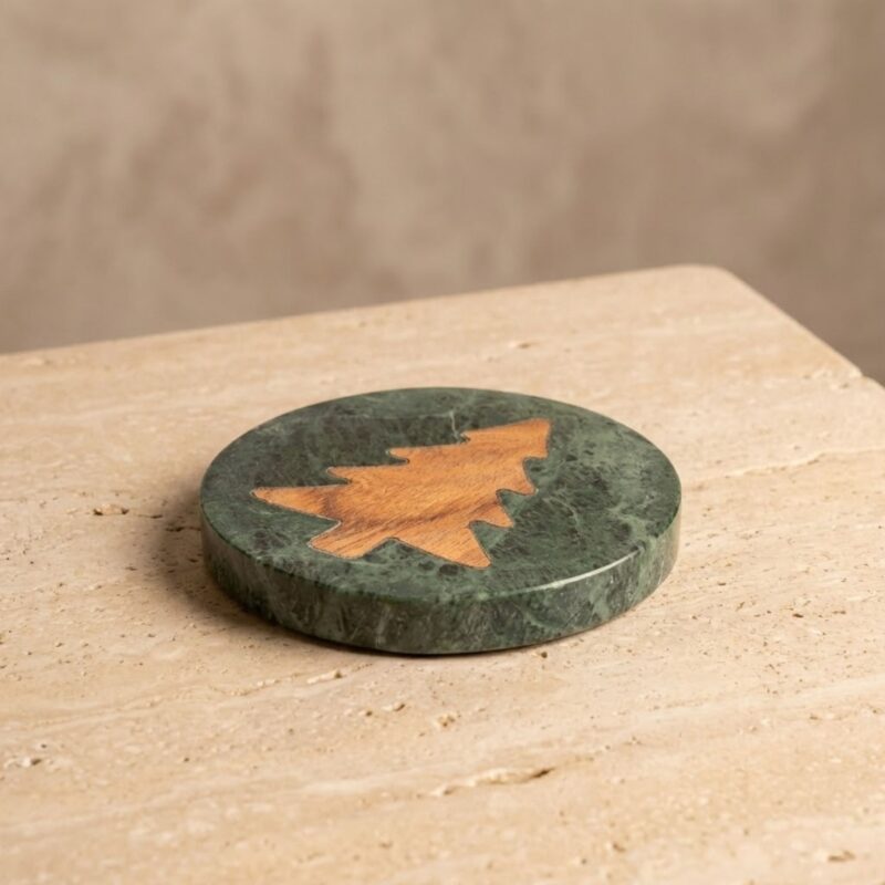 Tree Inlay Coaster Set of 4