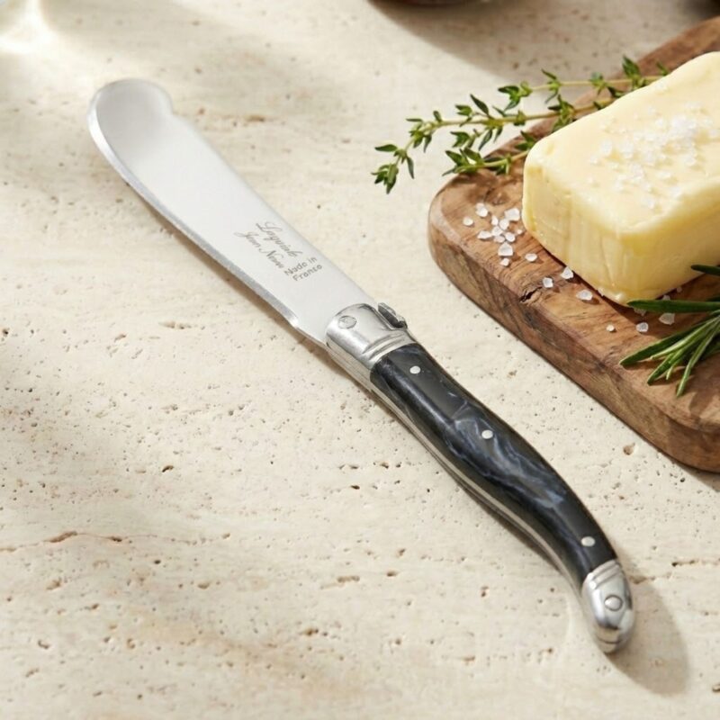 Laguiole Large Spreader, Black Marble