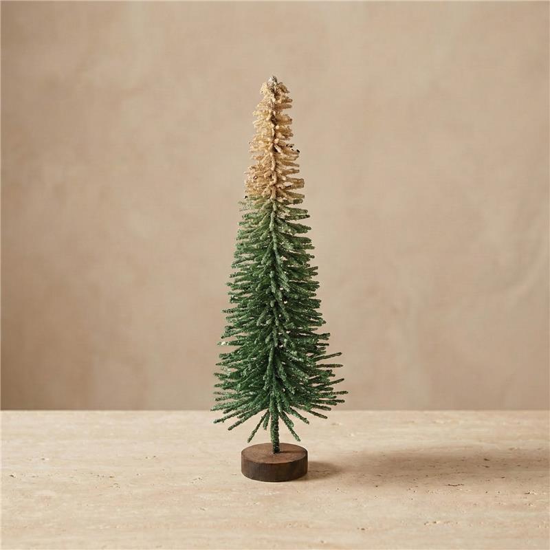 Green Ombre Glitter Tree, Medium