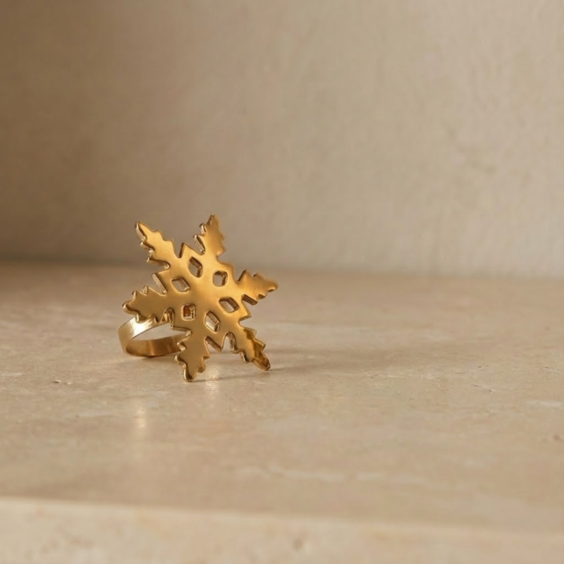 Rond de serviette « Flocon de neige »