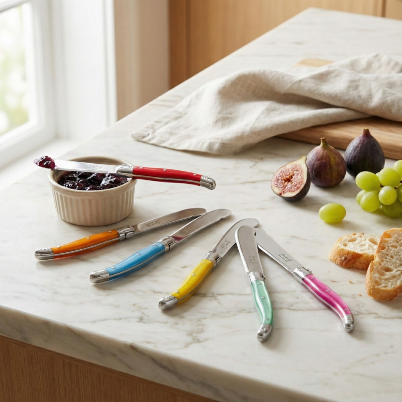 Laguiole Large Spreader Set of 12, Rainbow