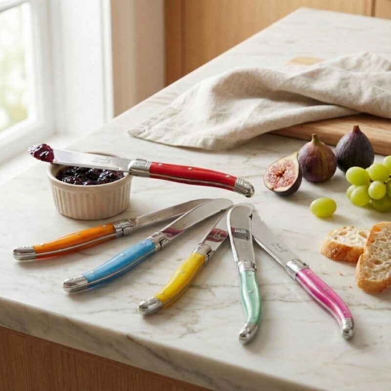 Laguiole Large Spreader Set of 12, Rainbow