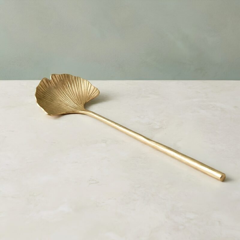 Petite cuillère de service « Feuille de ginkgo »