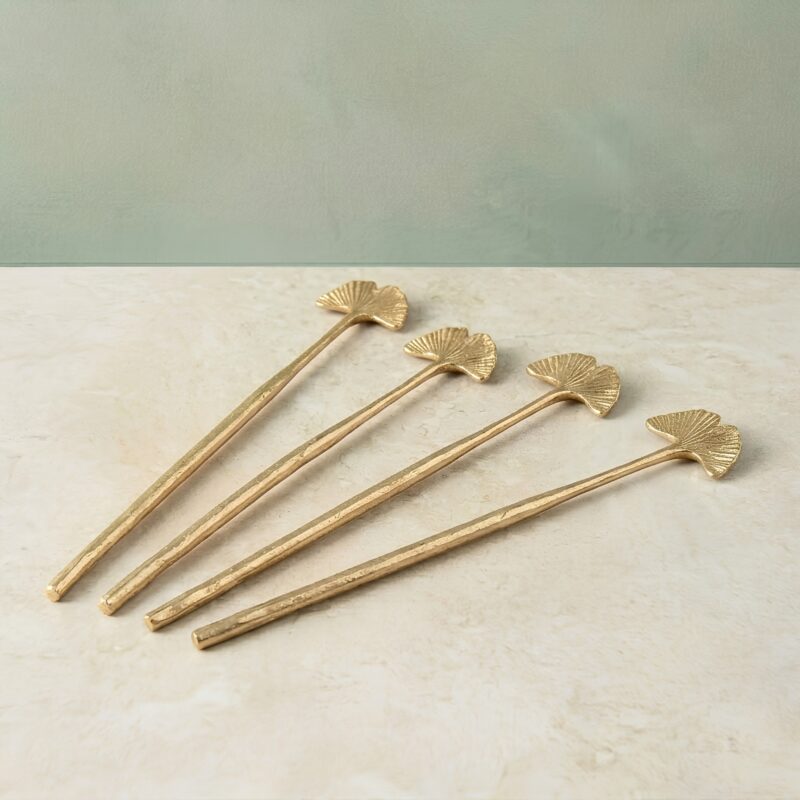 Gingko Leaf Stirrers, Set of 4
