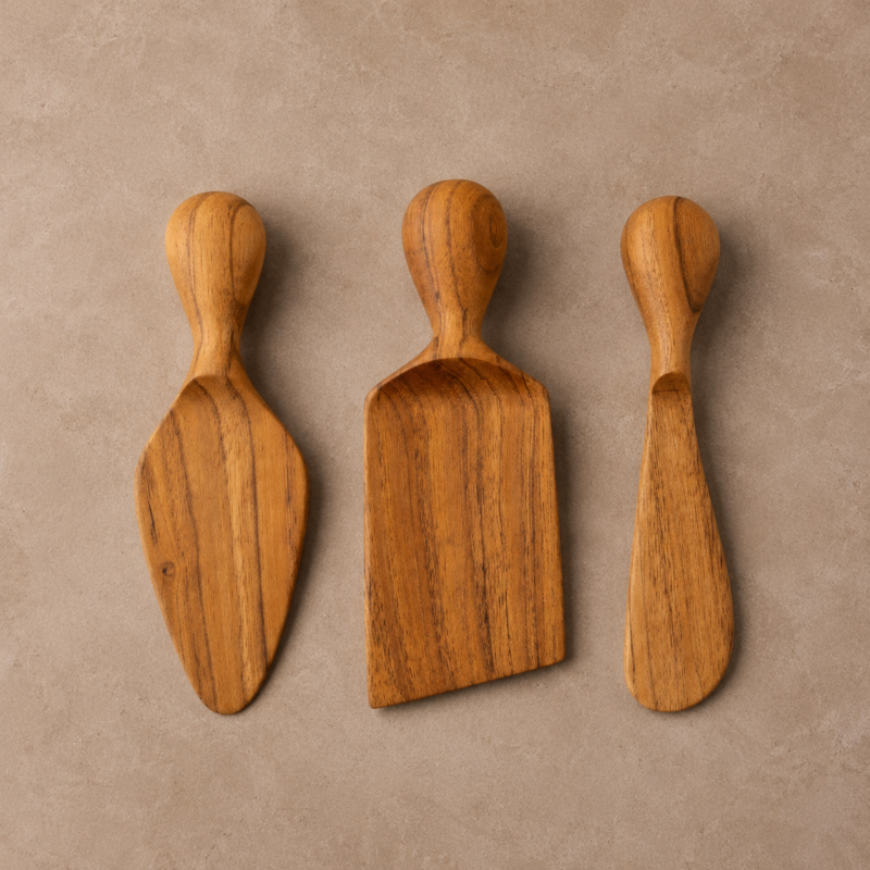 Padma Teak Cheese Set