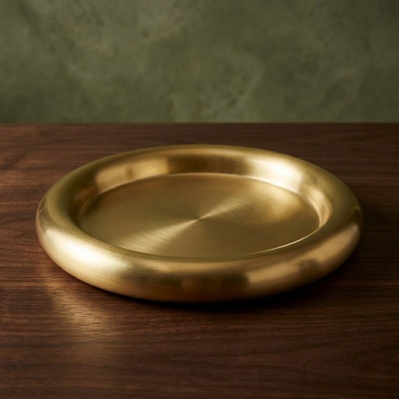 Gold Round Tray
